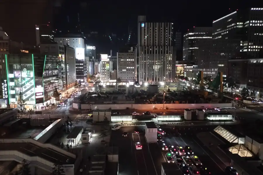 夜の札幌駅
